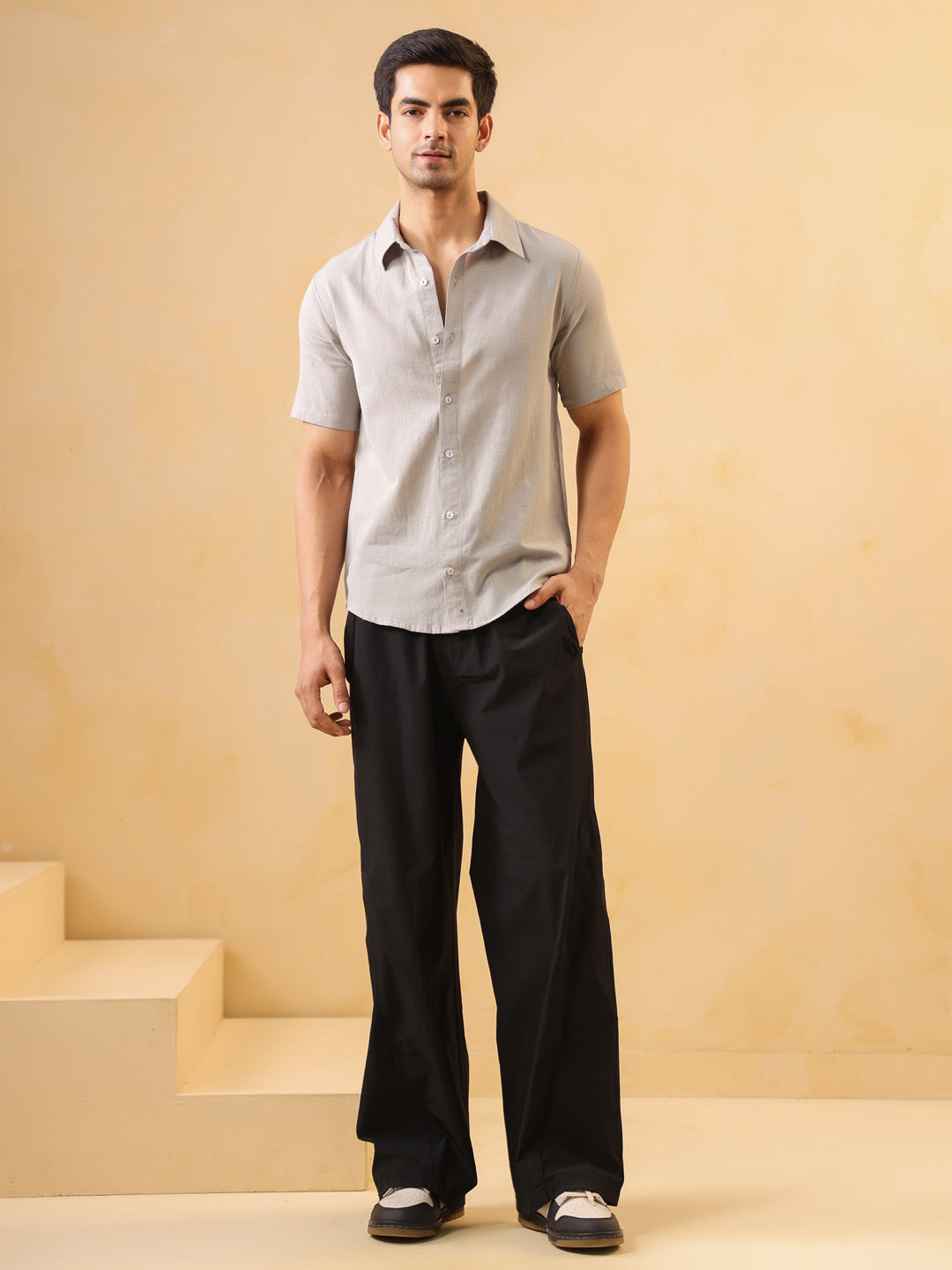 Light Grey Short Sleeve Shirt