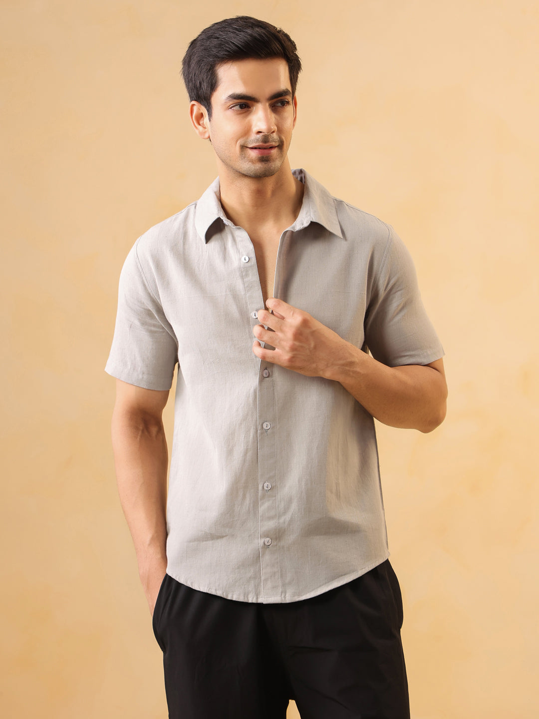 Light Grey Short Sleeve Shirt