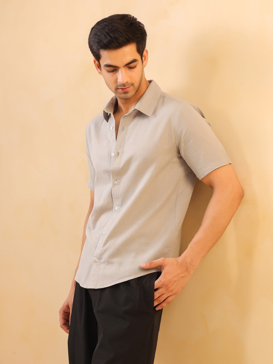 Light Grey Short Sleeve Shirt