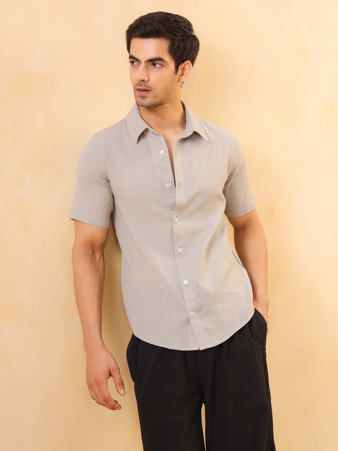 Light Grey Short Sleeve Shirt