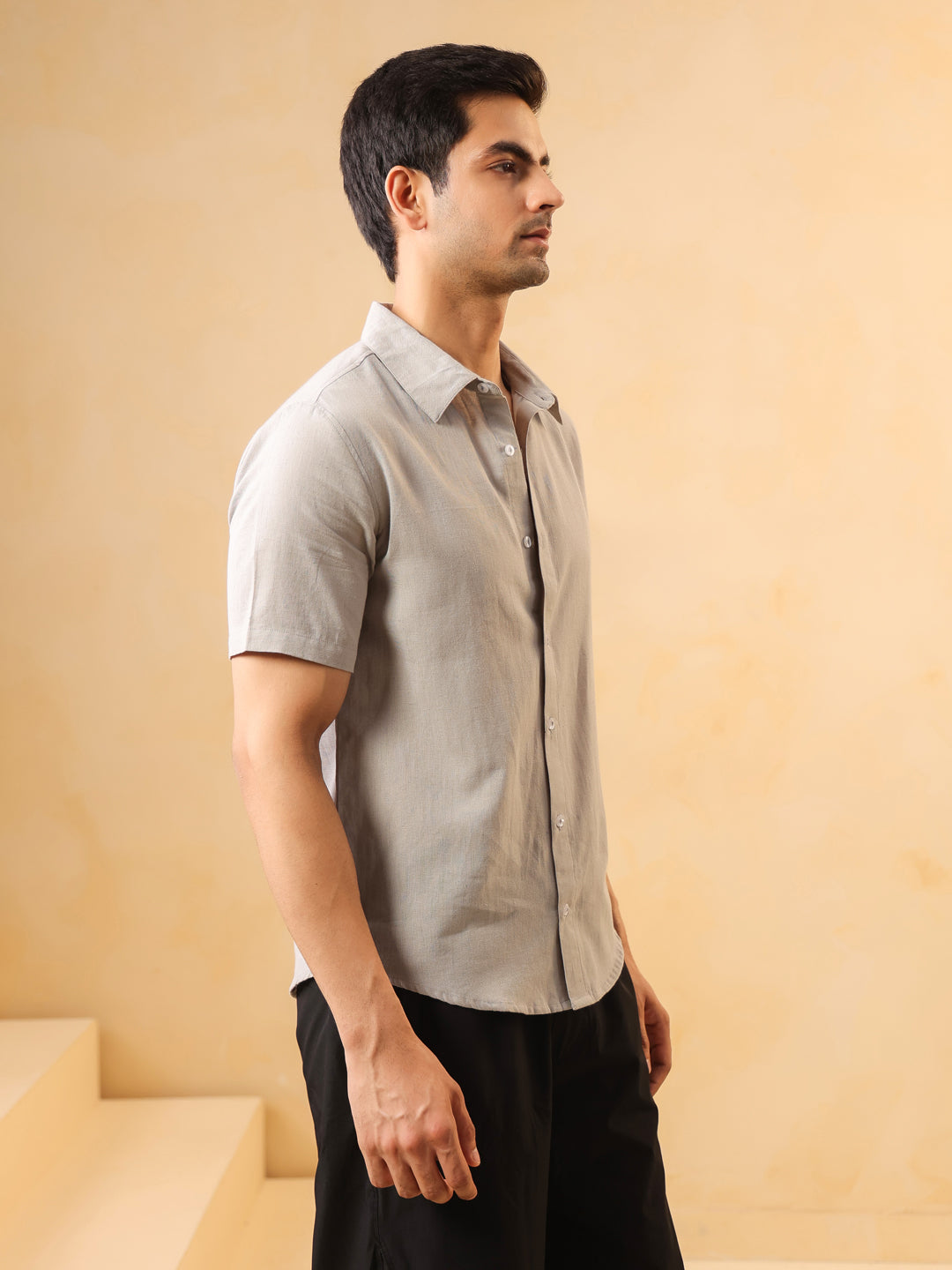 Light Grey Short Sleeve Shirt