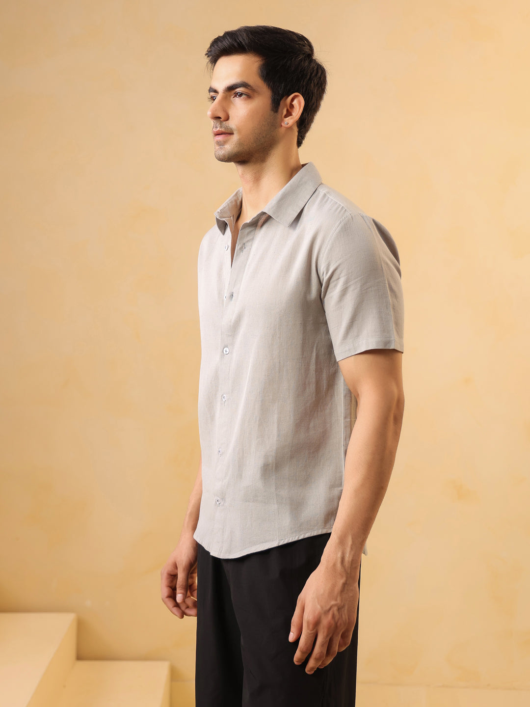 Light Grey Short Sleeve Shirt