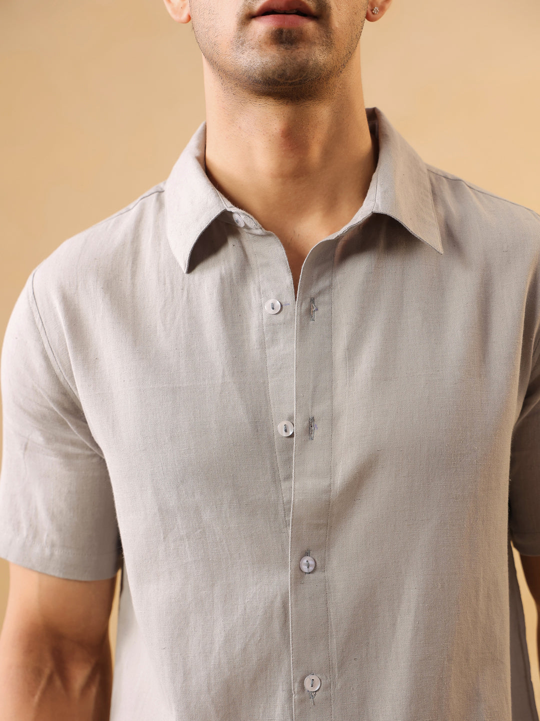 Light Grey Short Sleeve Shirt