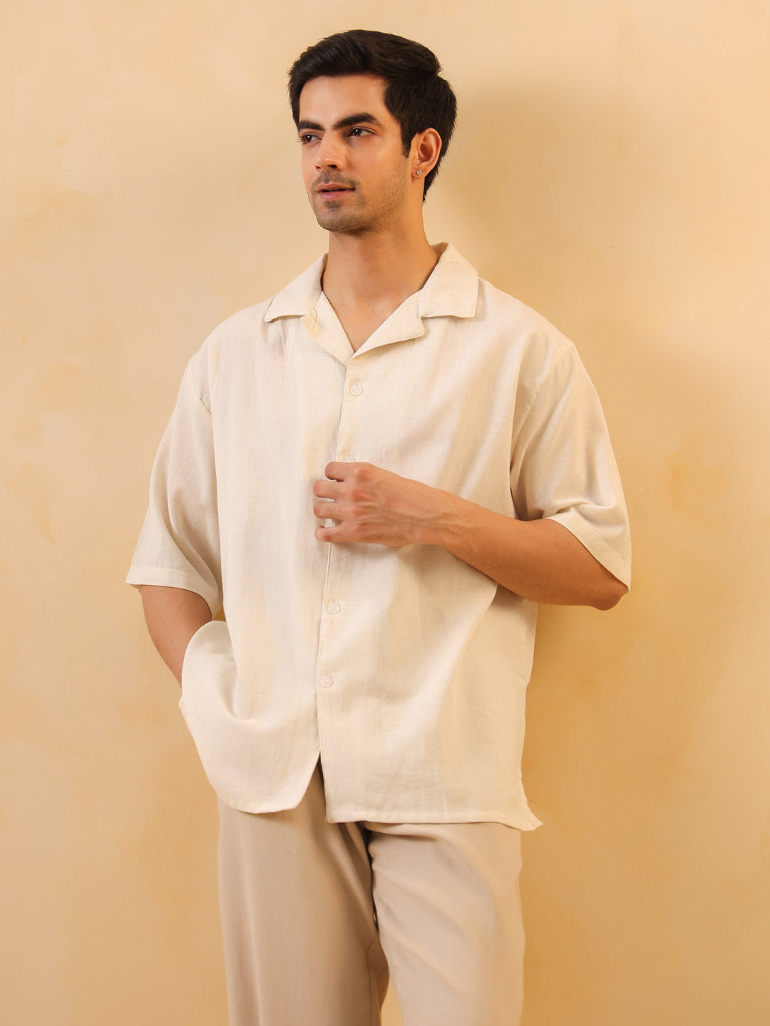 Ivory Breeze Men’s Relaxed Cubano Shirt