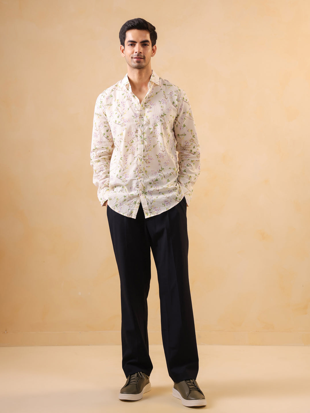 Floral Print Long Sleeve Shirt