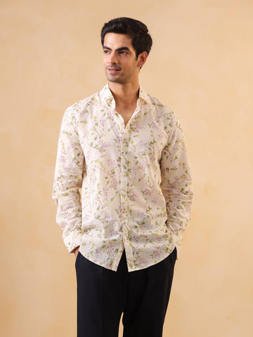 Floral Print Long Sleeve Shirt