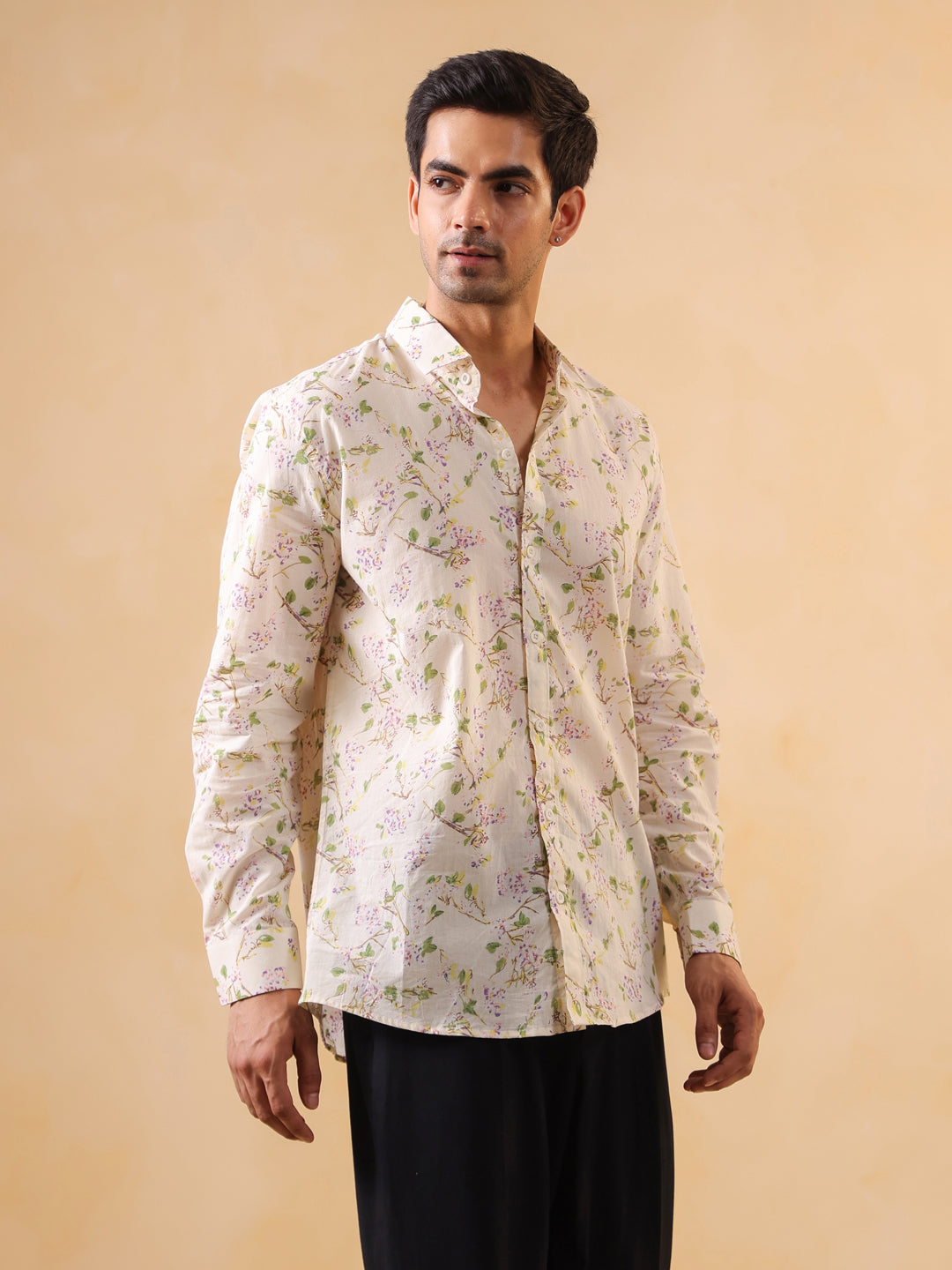 Floral Print Long Sleeve Shirt