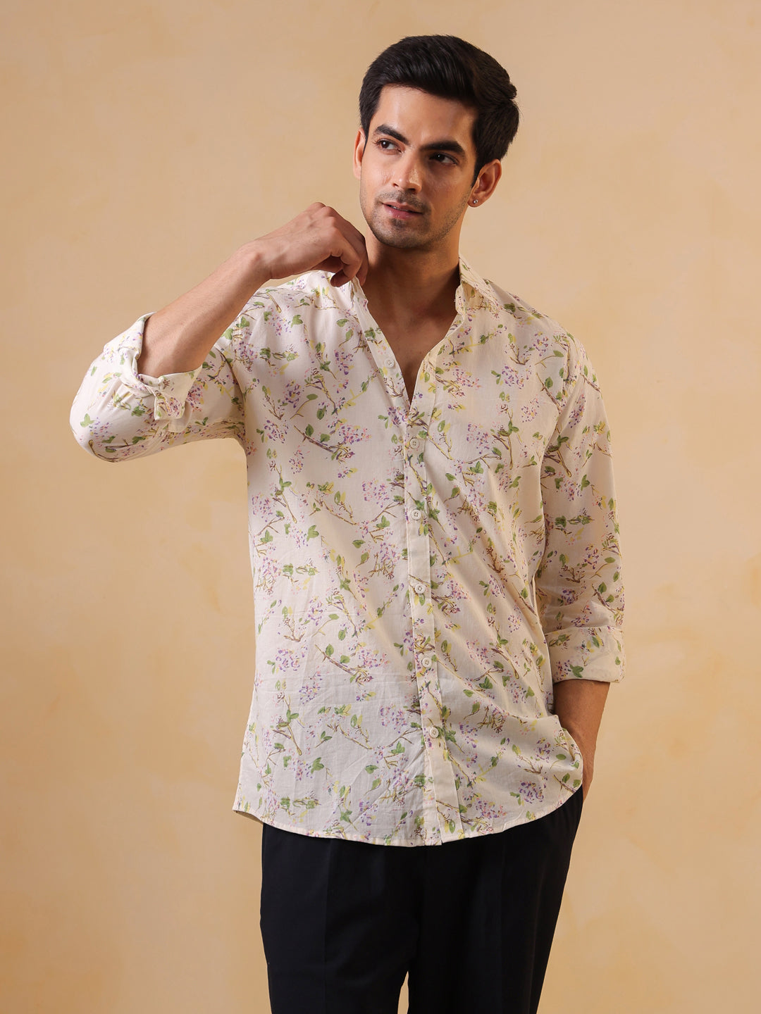 Floral Print Long Sleeve Shirt