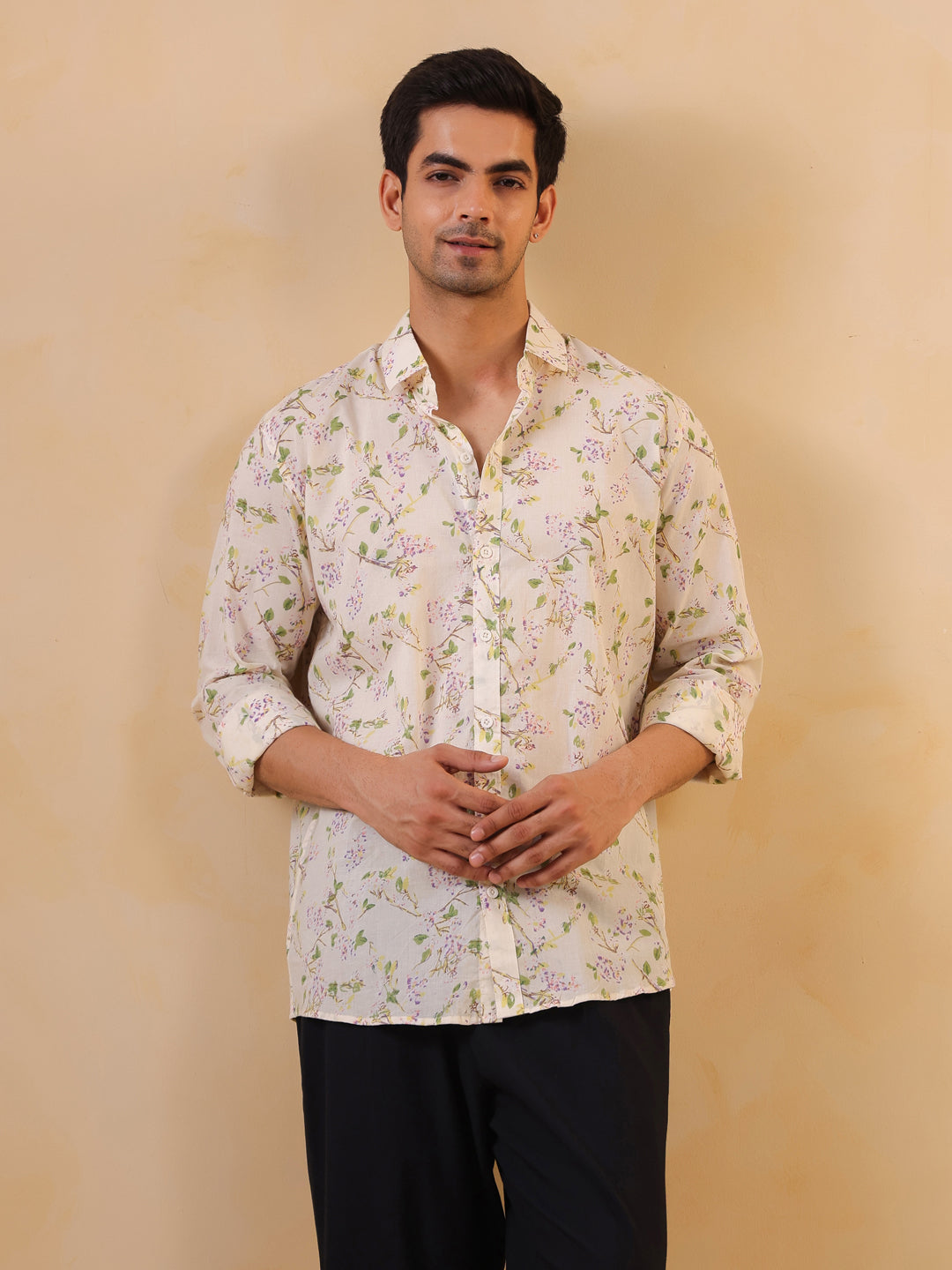 Floral Print Long Sleeve Shirt