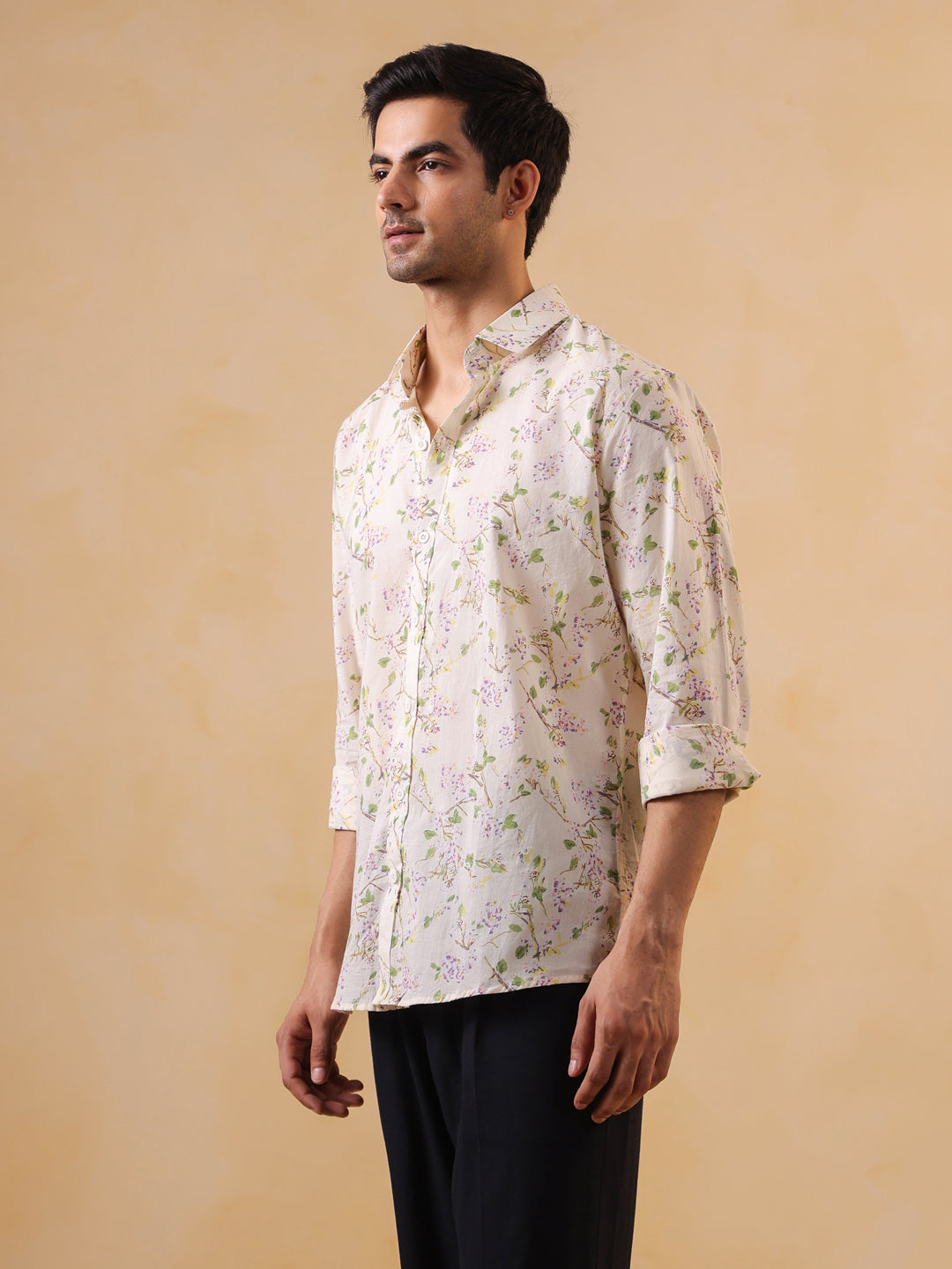 Floral Print Long Sleeve Shirt