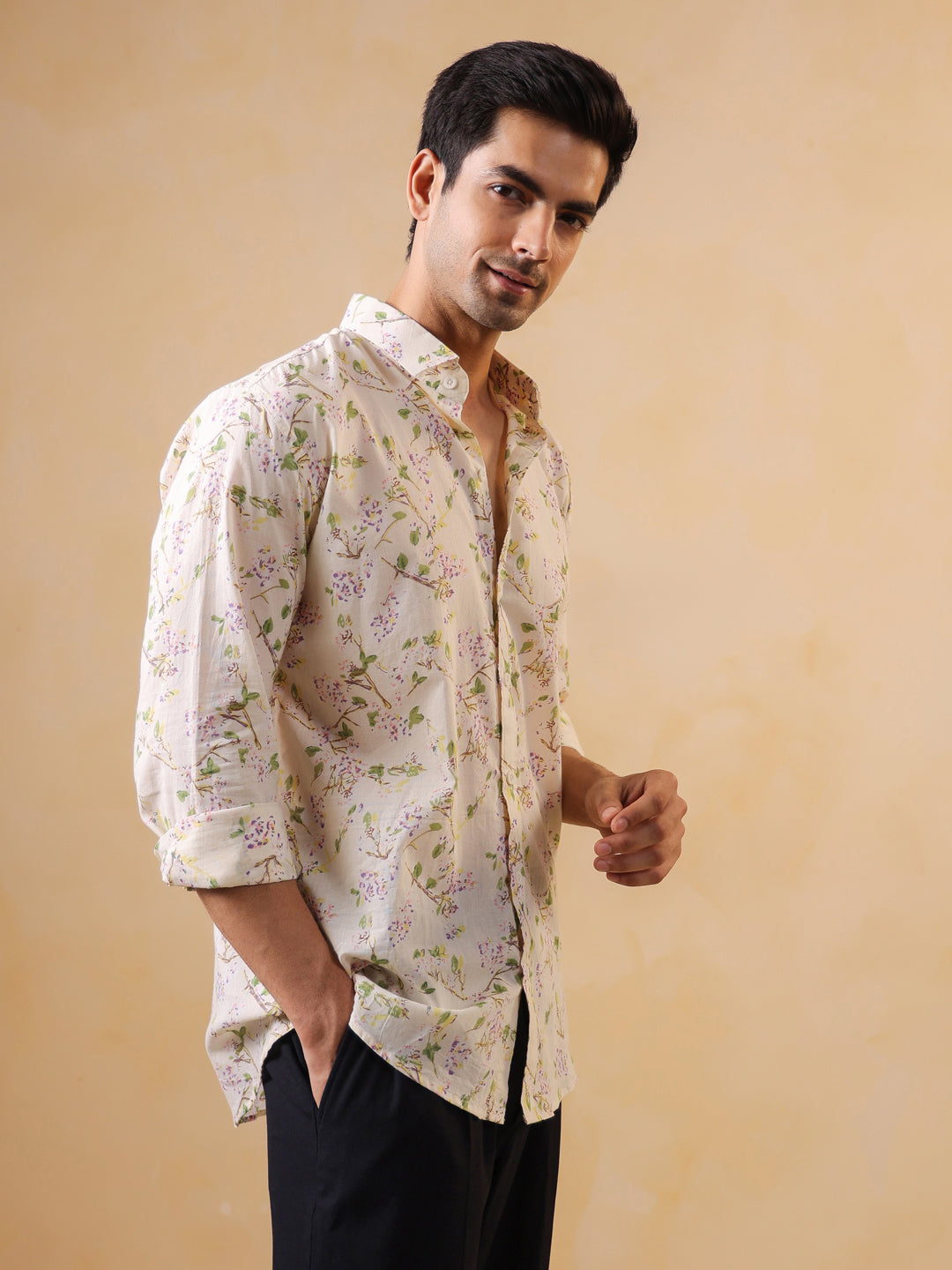 Floral Print Long Sleeve Shirt