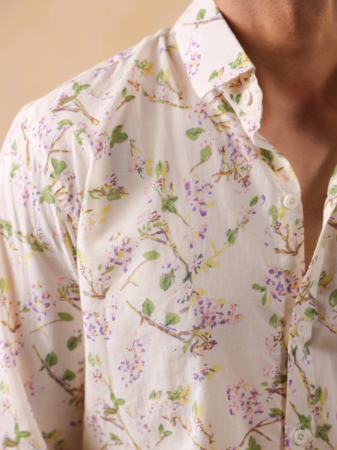 Floral Print Long Sleeve Shirt