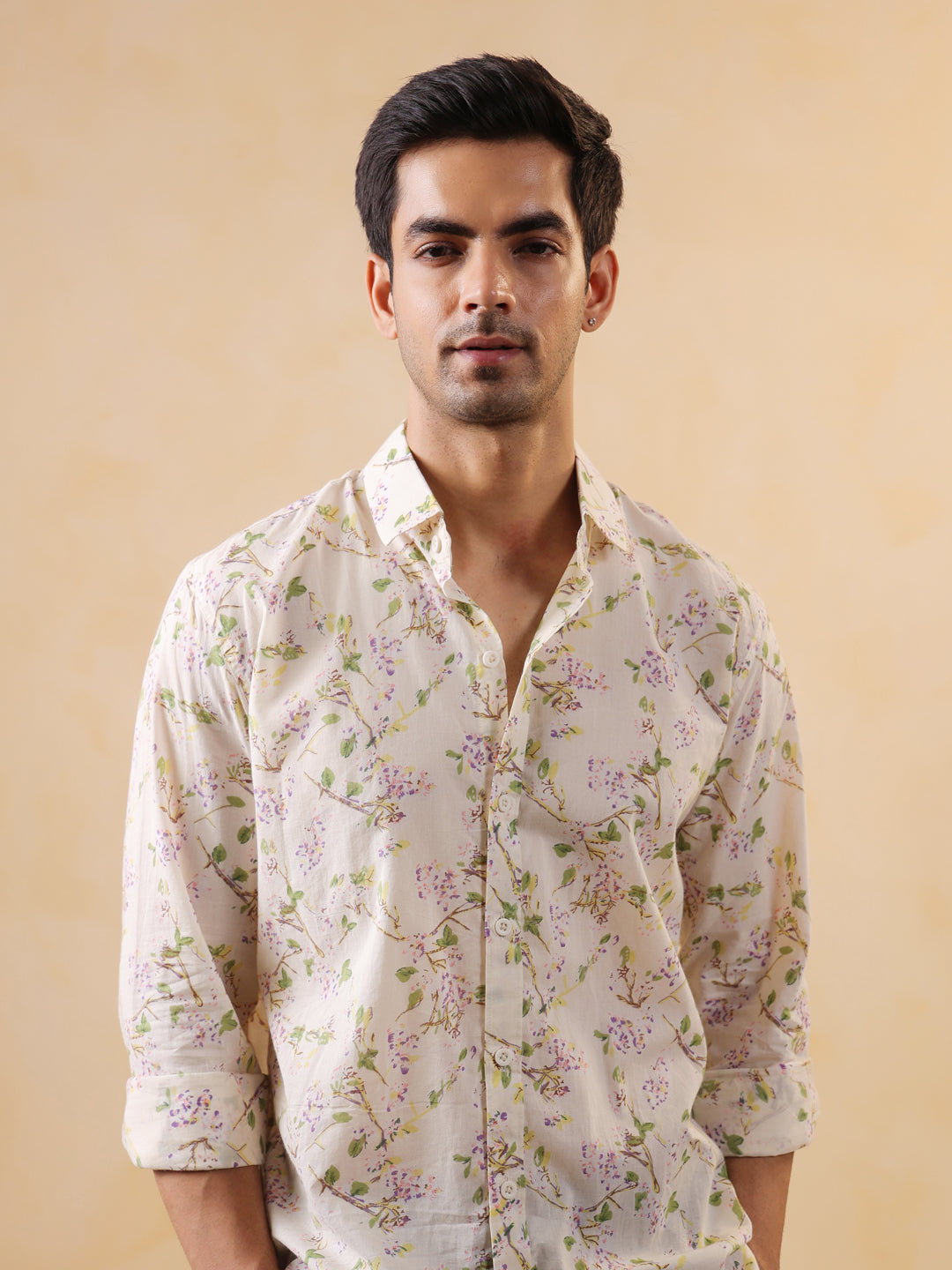 Floral Print Long Sleeve Shirt