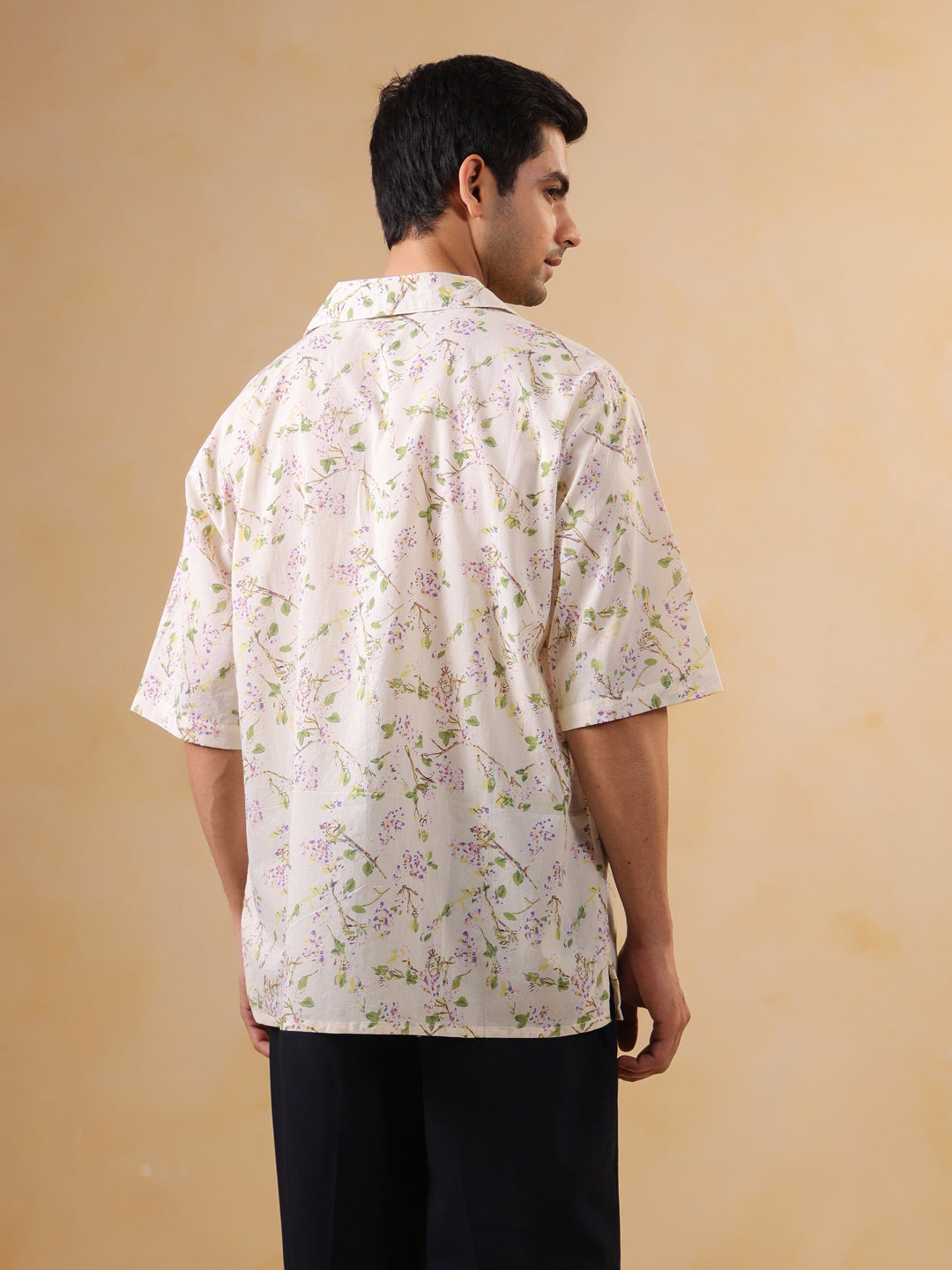 Men's Floral Print Resort Shirt