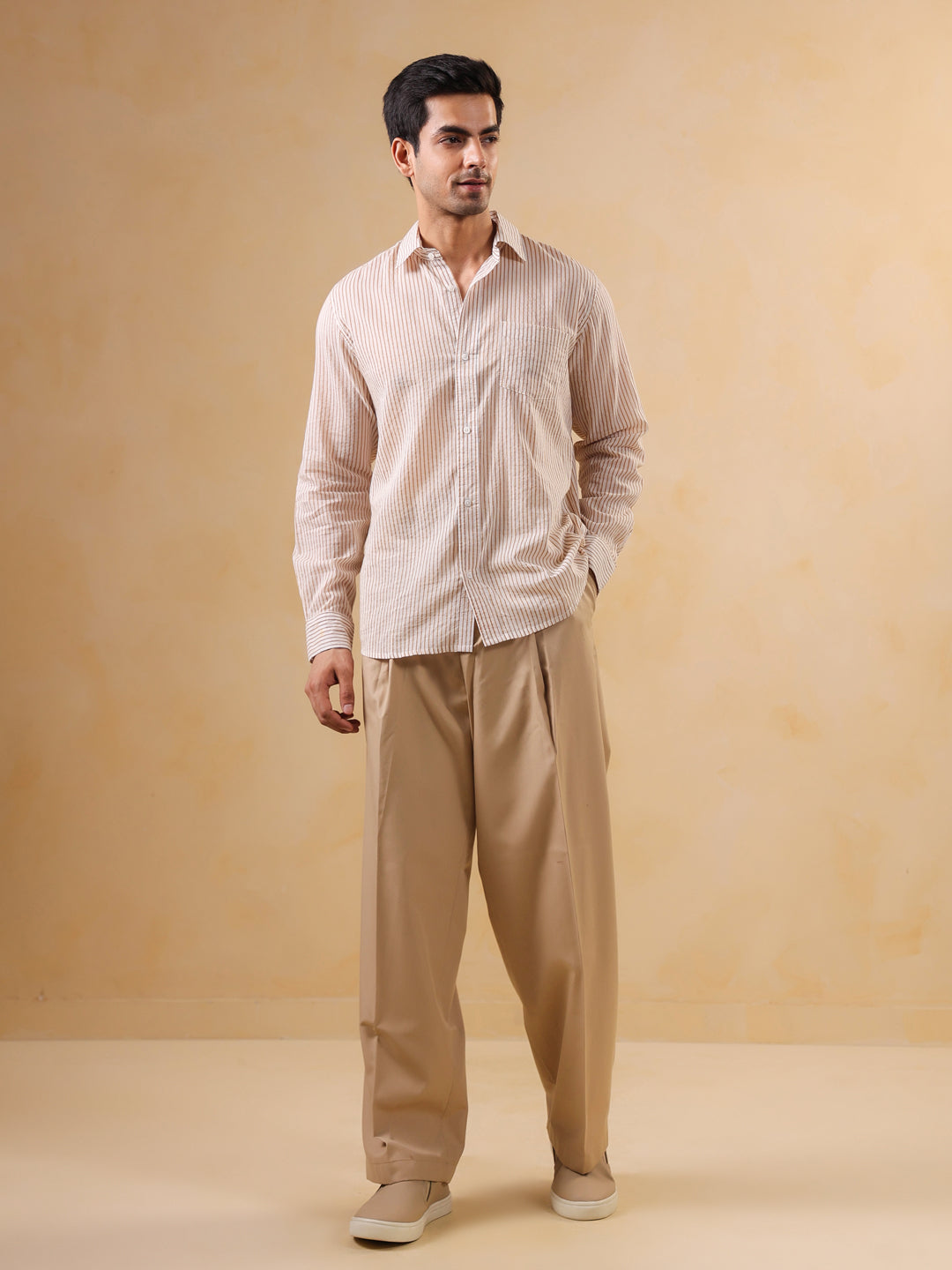 CalmStripe Casual Shirt