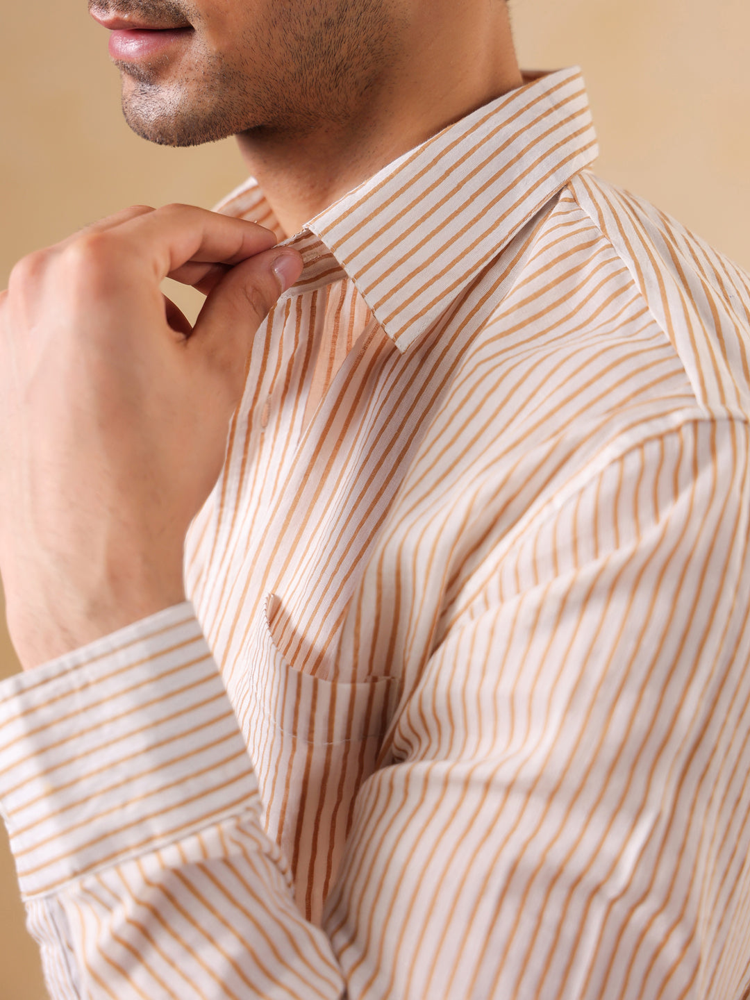 CalmStripe Casual Shirt