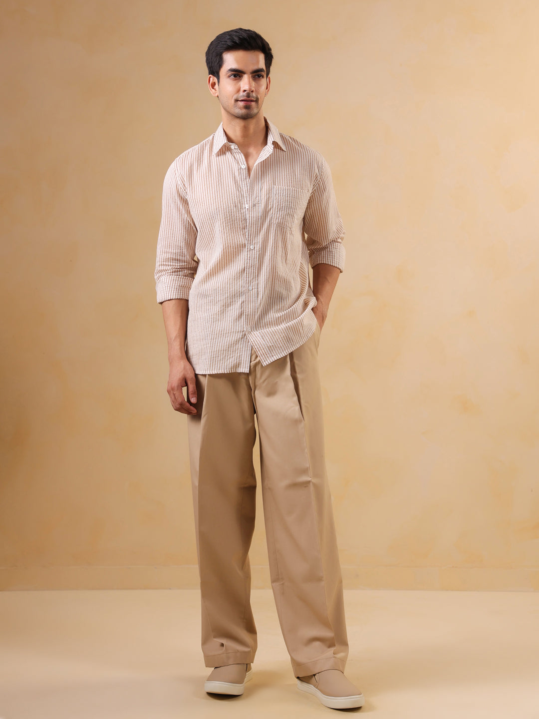 CalmStripe Casual Shirt