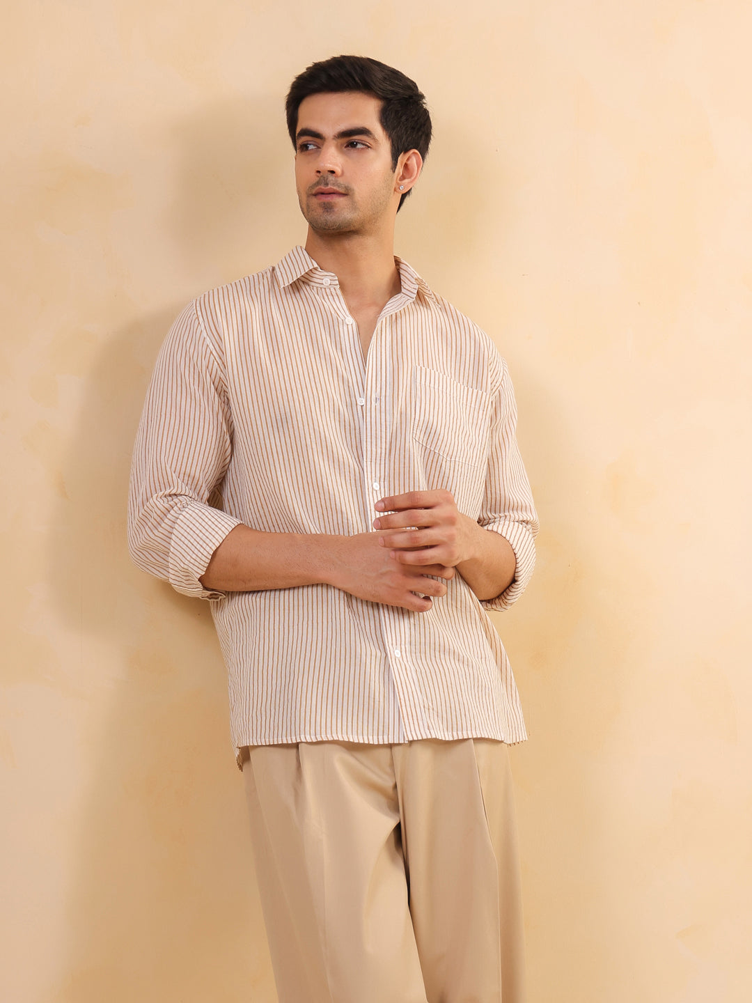 CalmStripe Casual Shirt