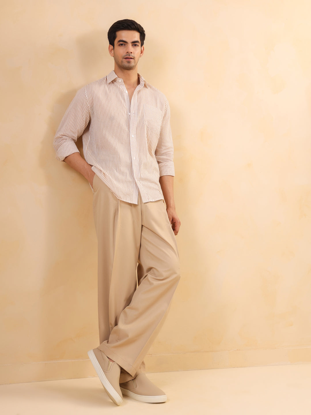 CalmStripe Casual Shirt