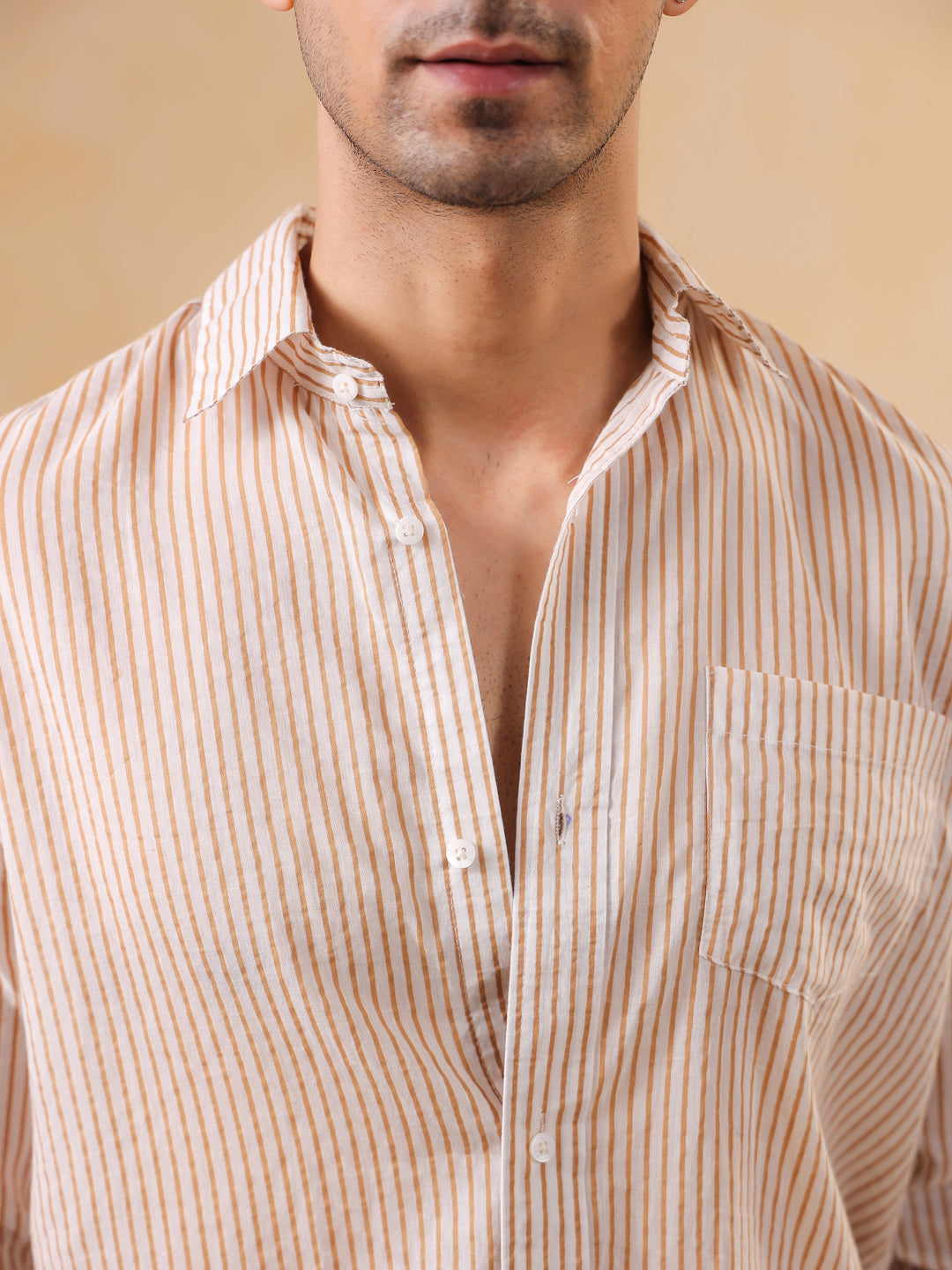 CalmStripe Casual Shirt