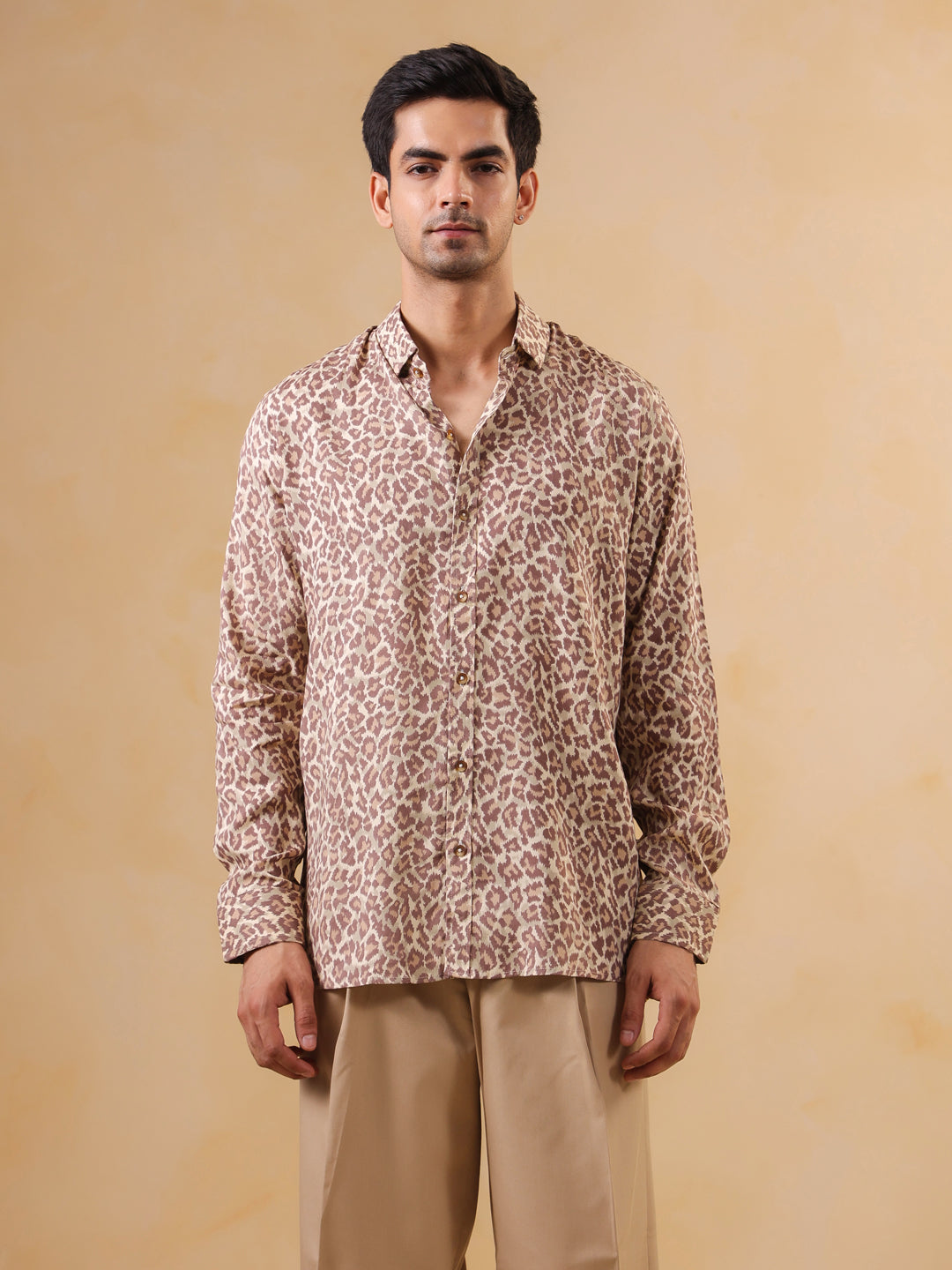 Leopard Print Long Sleeve Shirt