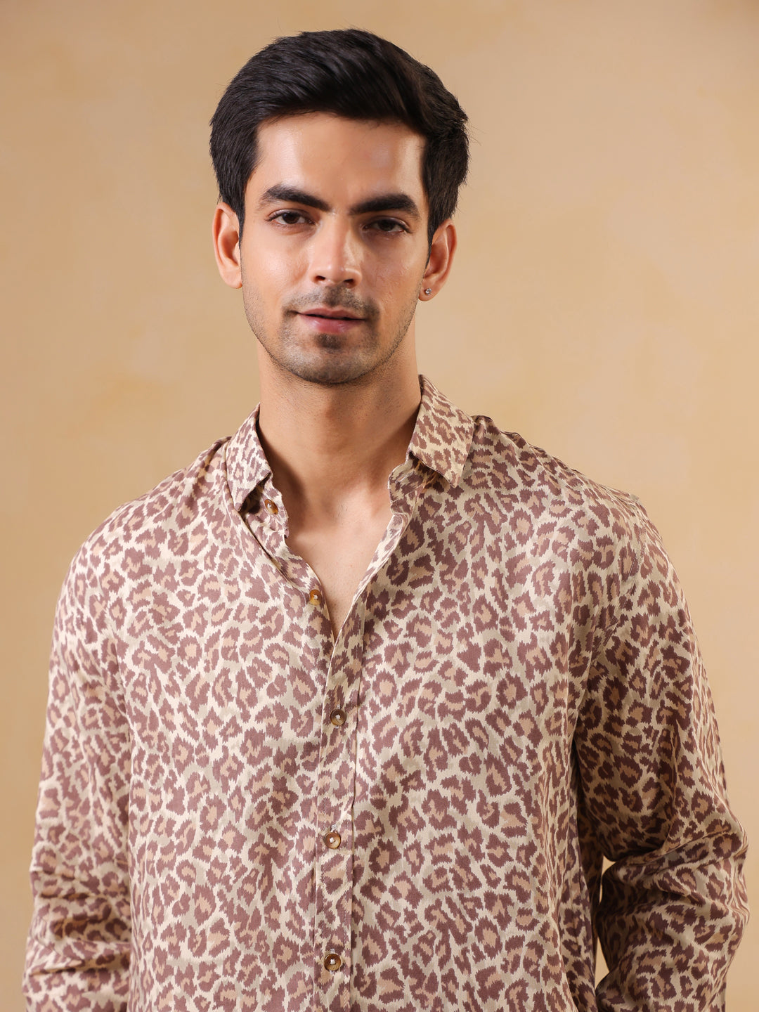 Leopard Print Long Sleeve Shirt