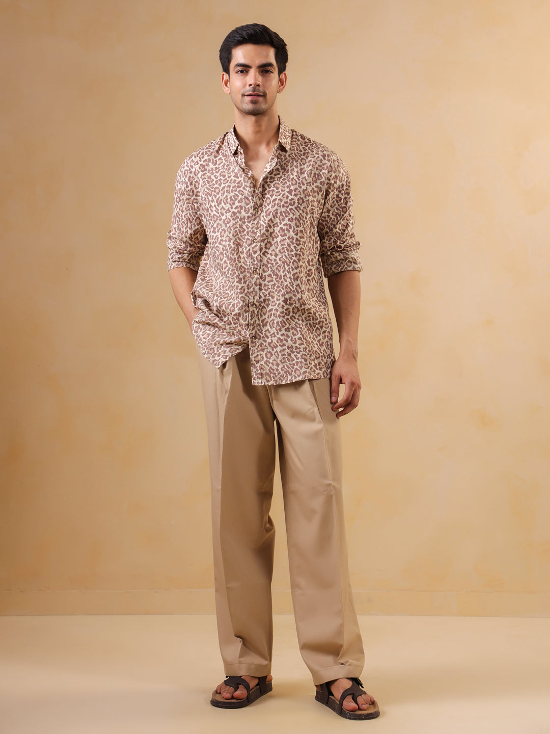 Leopard Print Long Sleeve Shirt