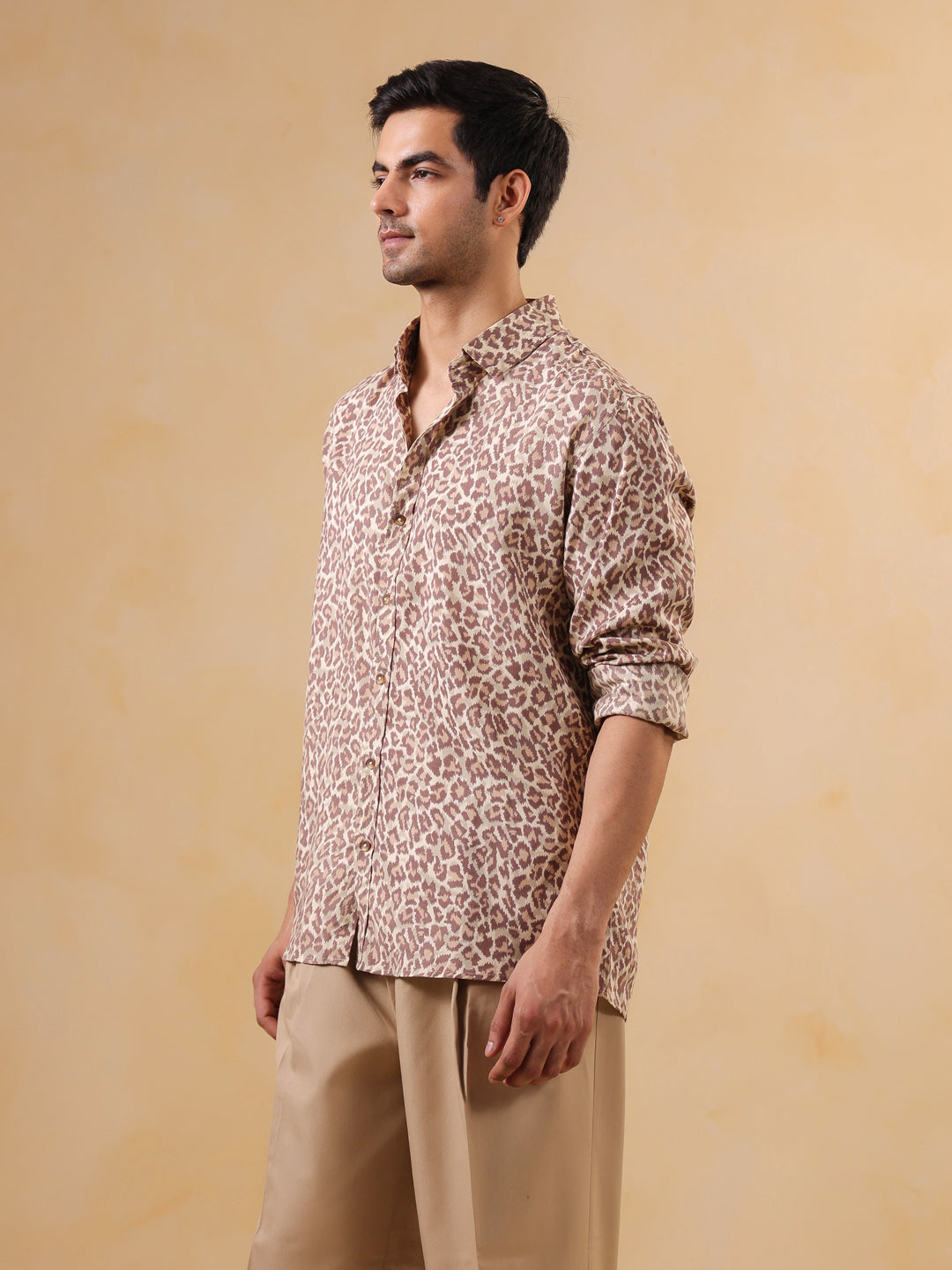 Leopard Print Long Sleeve Shirt