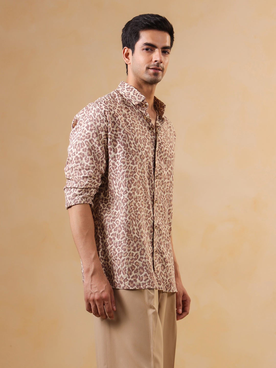 Leopard Print Long Sleeve Shirt