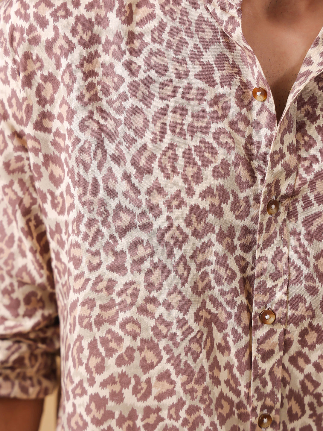Leopard Print Long Sleeve Shirt