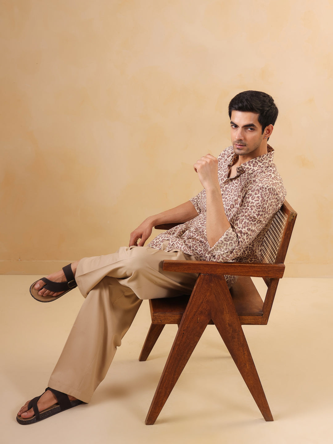 Leopard Print Long Sleeve Shirt