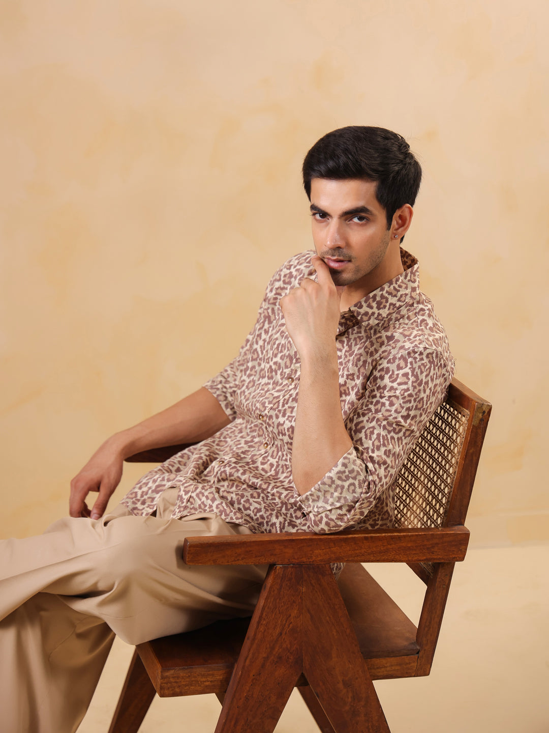 Leopard Print Long Sleeve Shirt