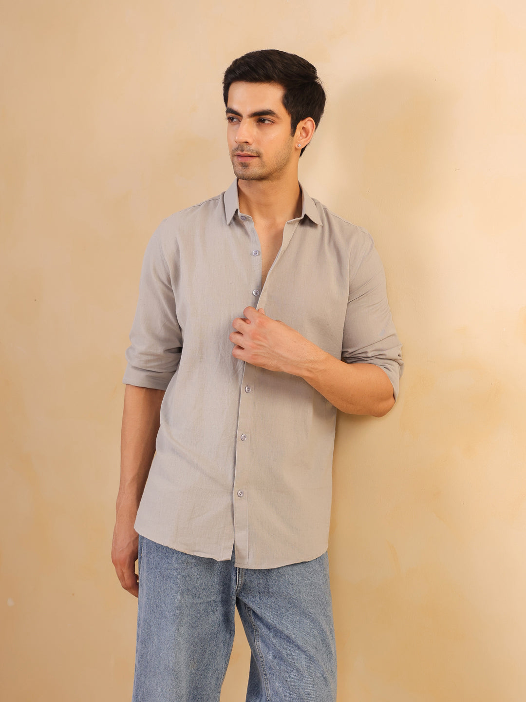 Light Grey Long Sleeve Shirt