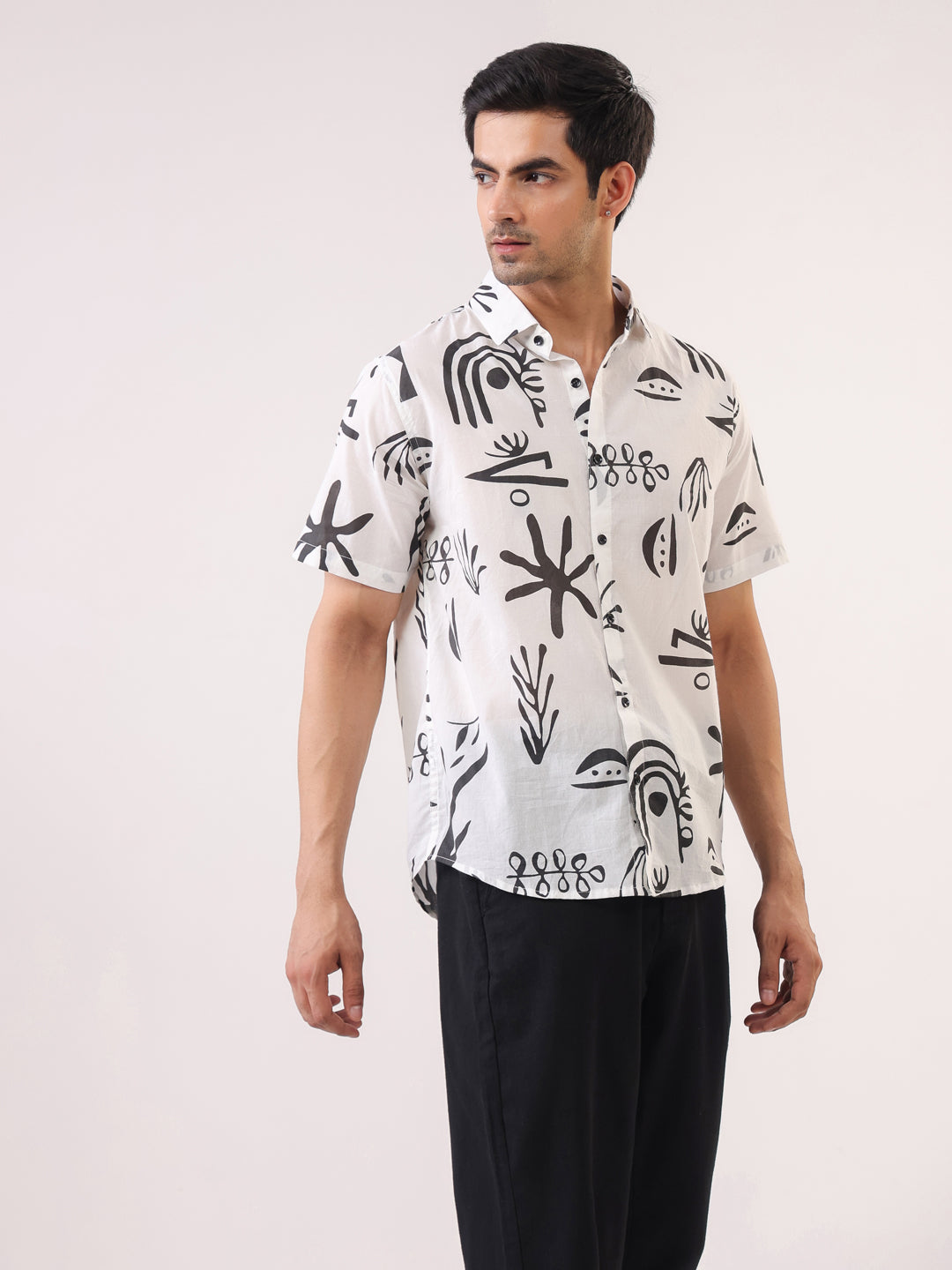 Abstract Echo Printed Shirt