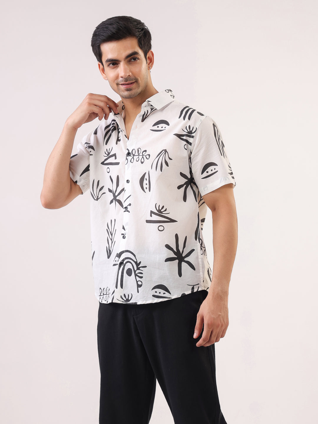 Abstract Echo Printed Shirt