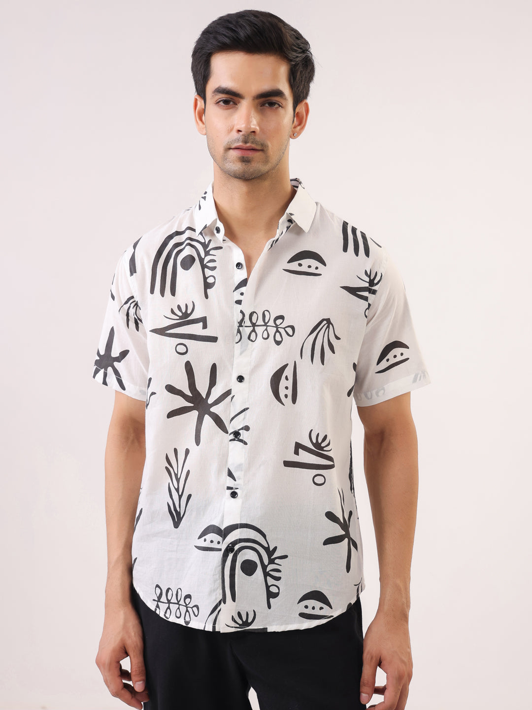 Abstract Echo Printed Shirt