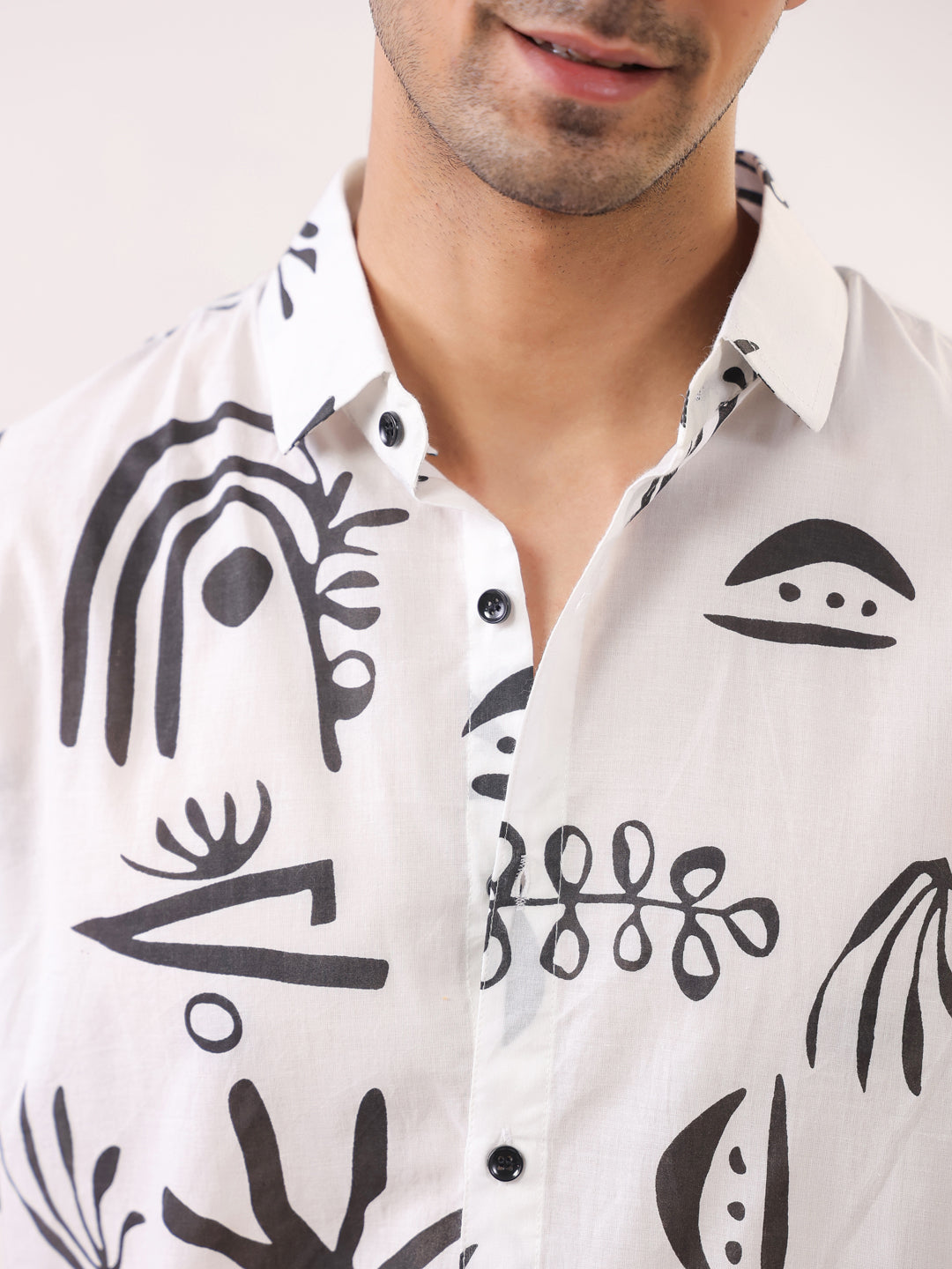 Abstract Echo Printed Shirt