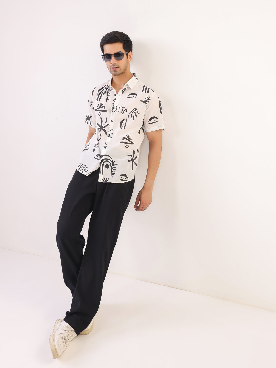 Abstract Echo Printed Shirt