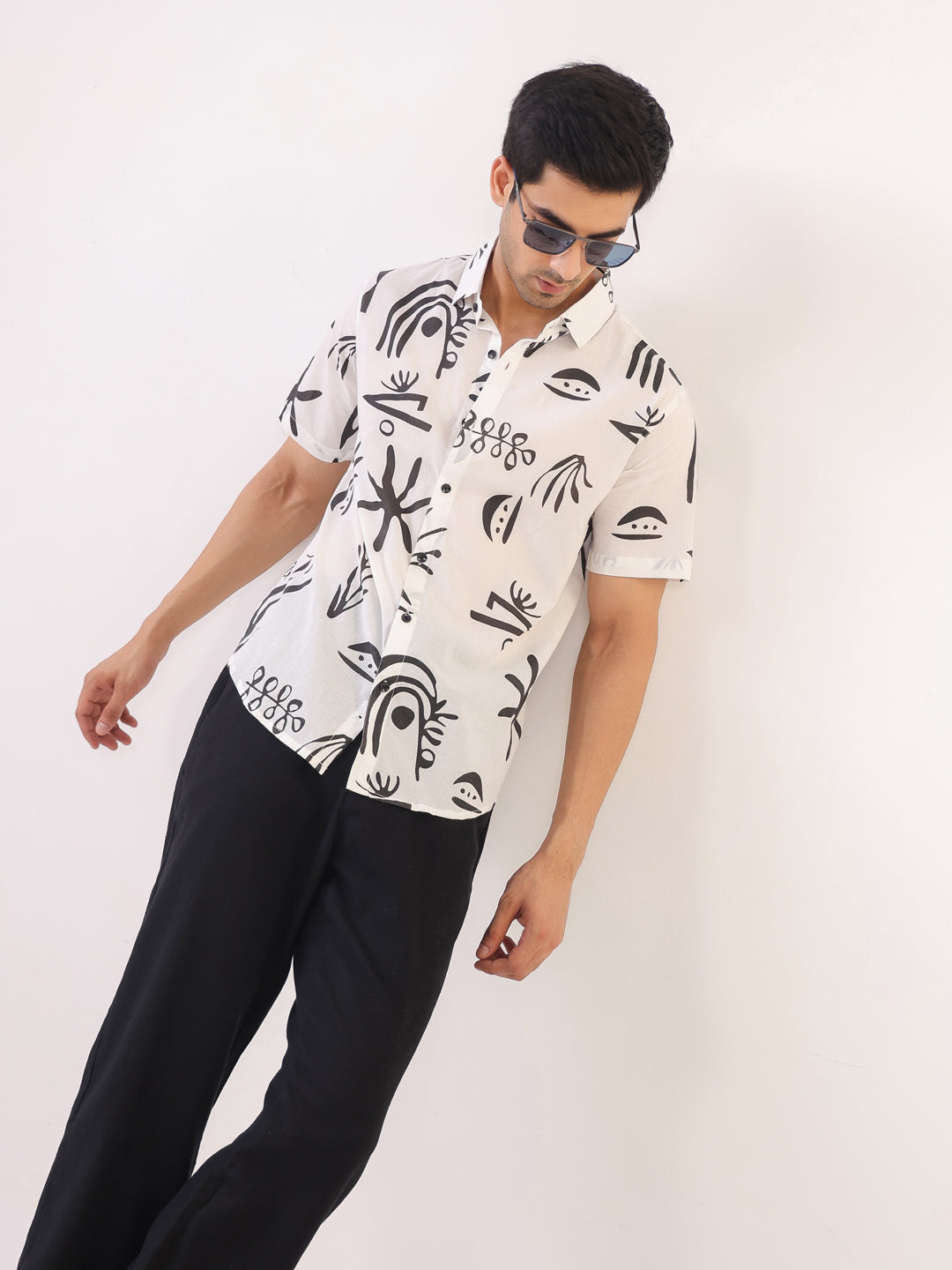 Abstract Echo Printed Shirt