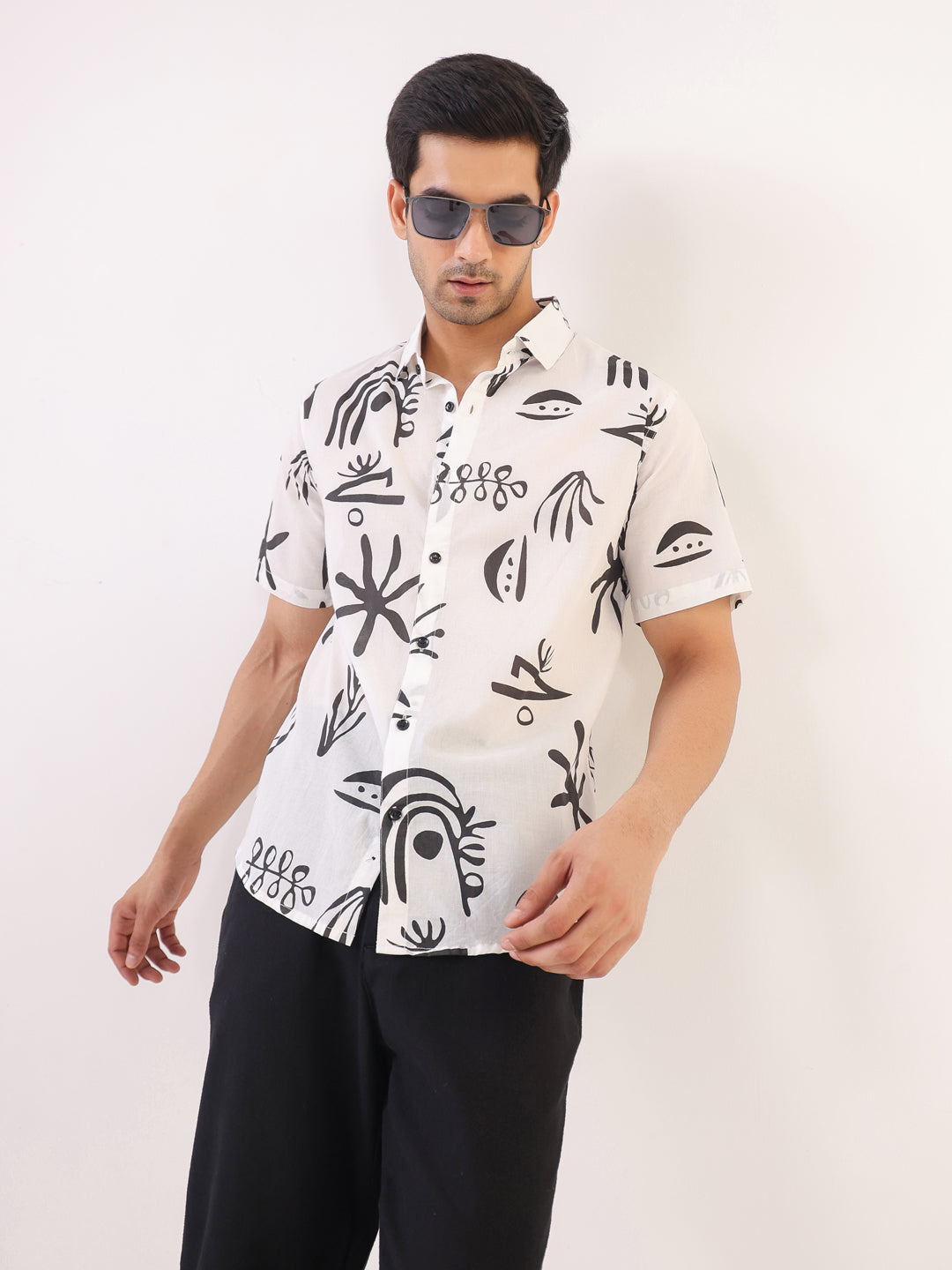 Abstract Echo Printed Shirt