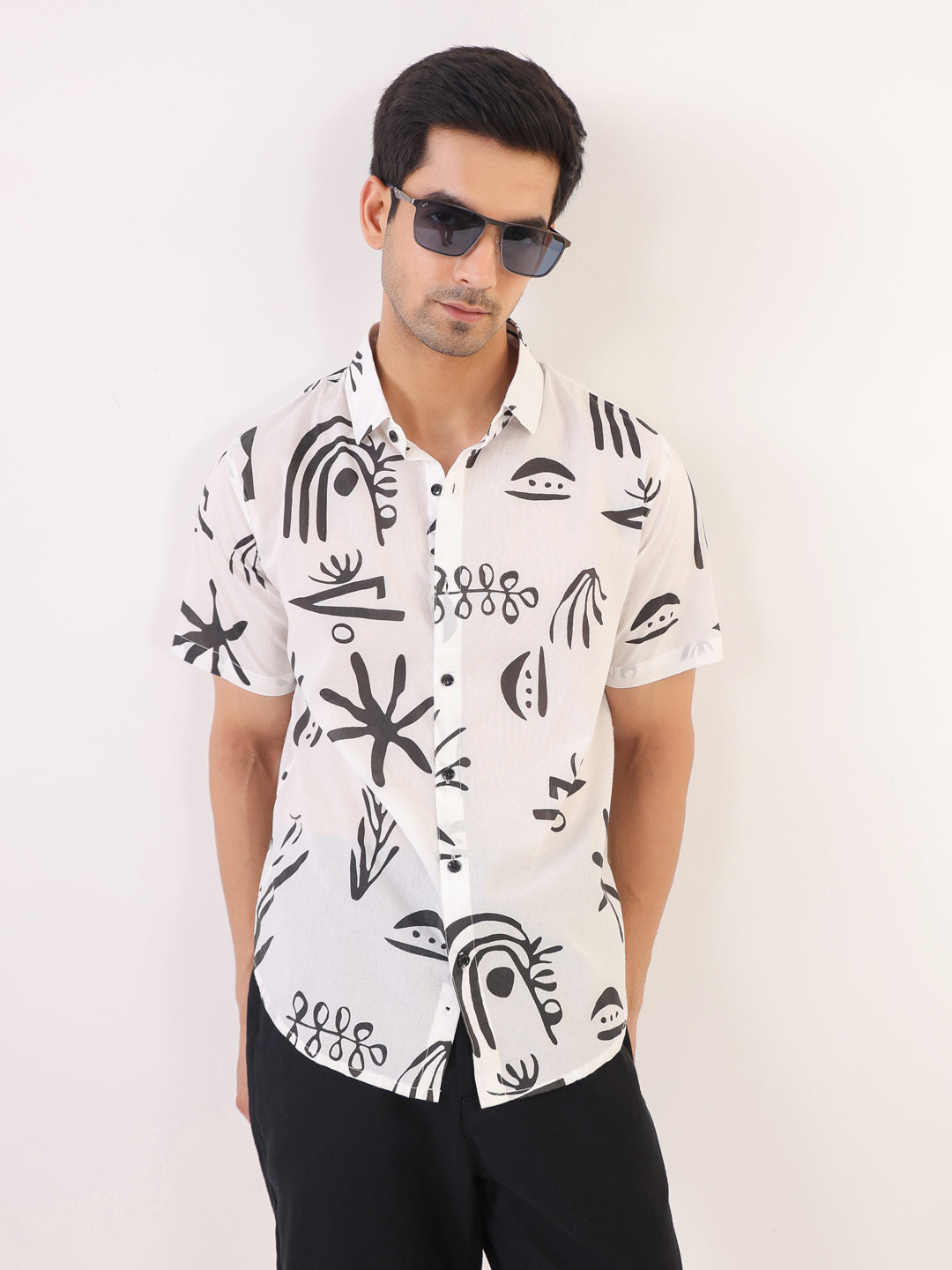 Abstract Echo Printed Shirt