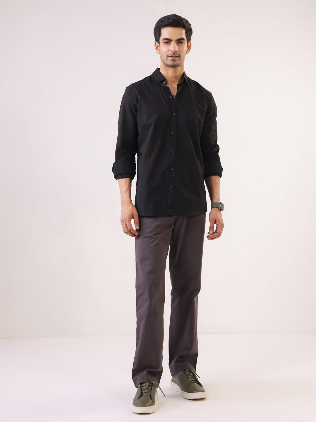 Classic Black Premium Cotton Shirt