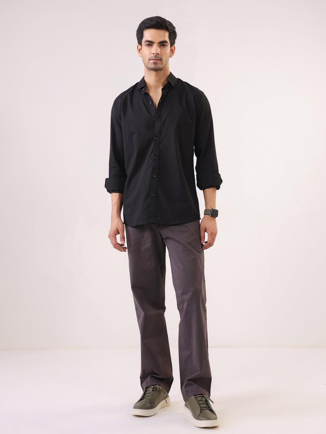 Classic Black Premium Cotton Shirt