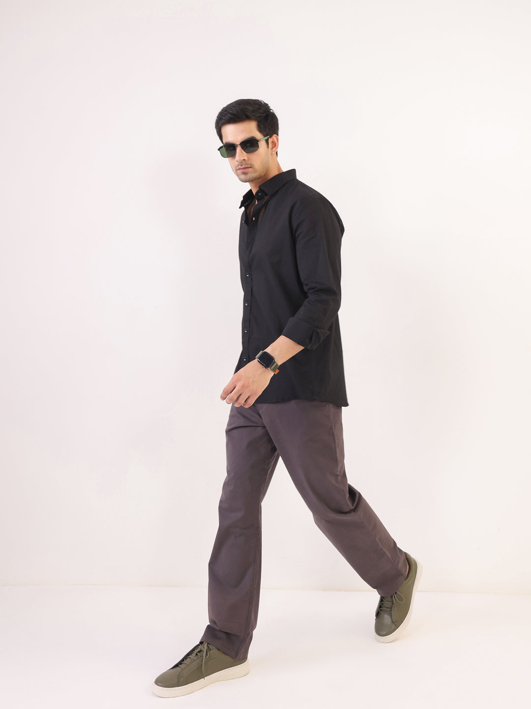 Classic Black Premium Cotton Shirt