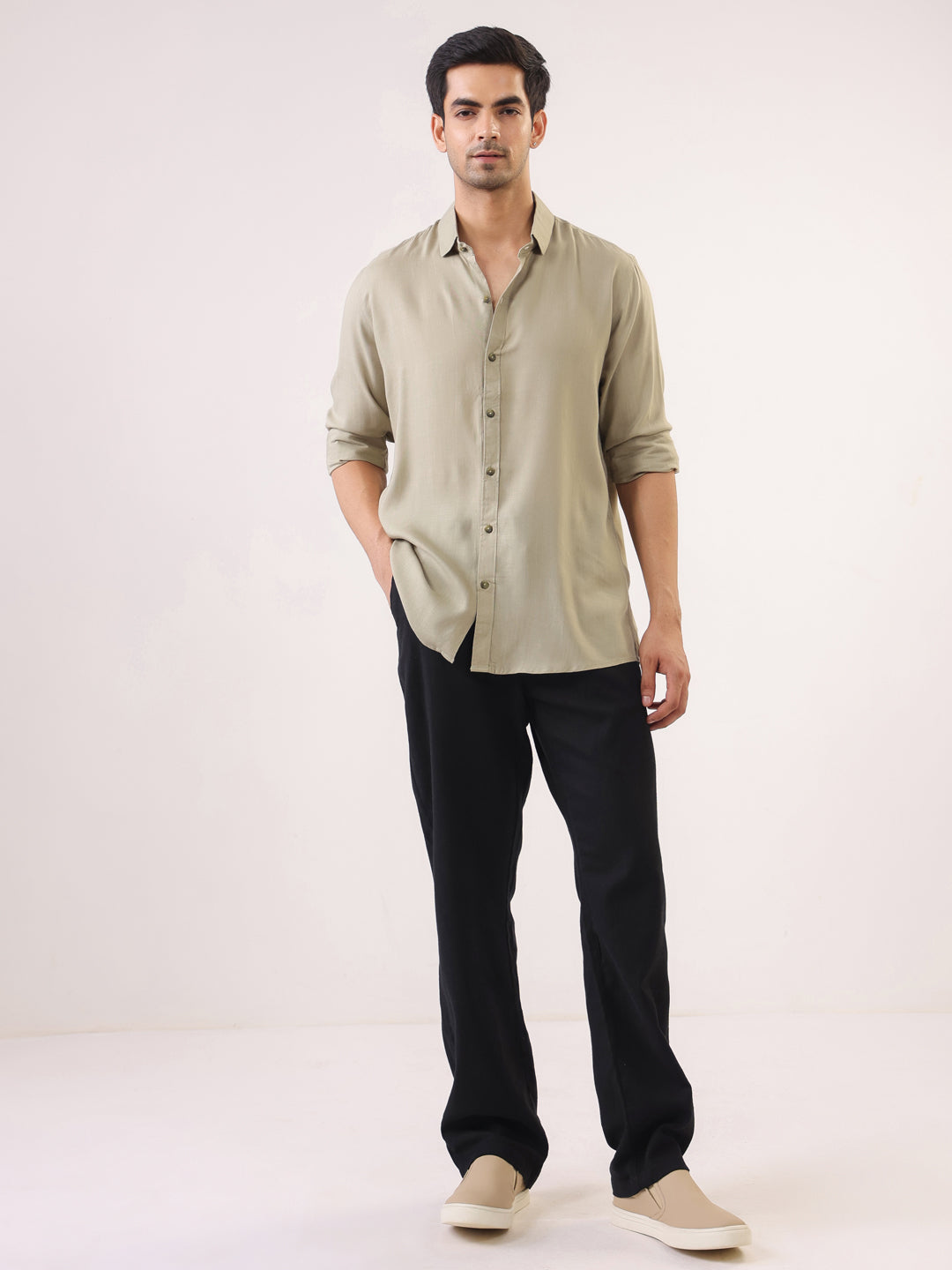 Calm Olive SmoothTouch Long-Sleeve Shirt