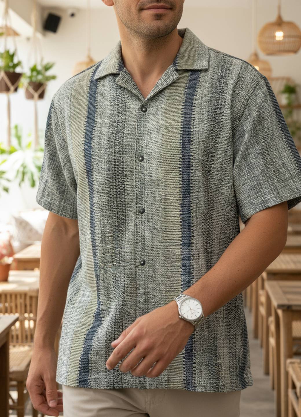 Men Multi Solid Regular Fit Cotton Shirt