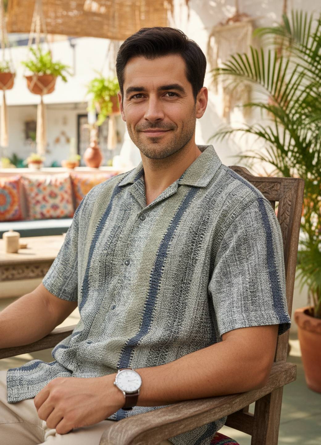 Men Multi Solid Regular Fit Cotton Shirt