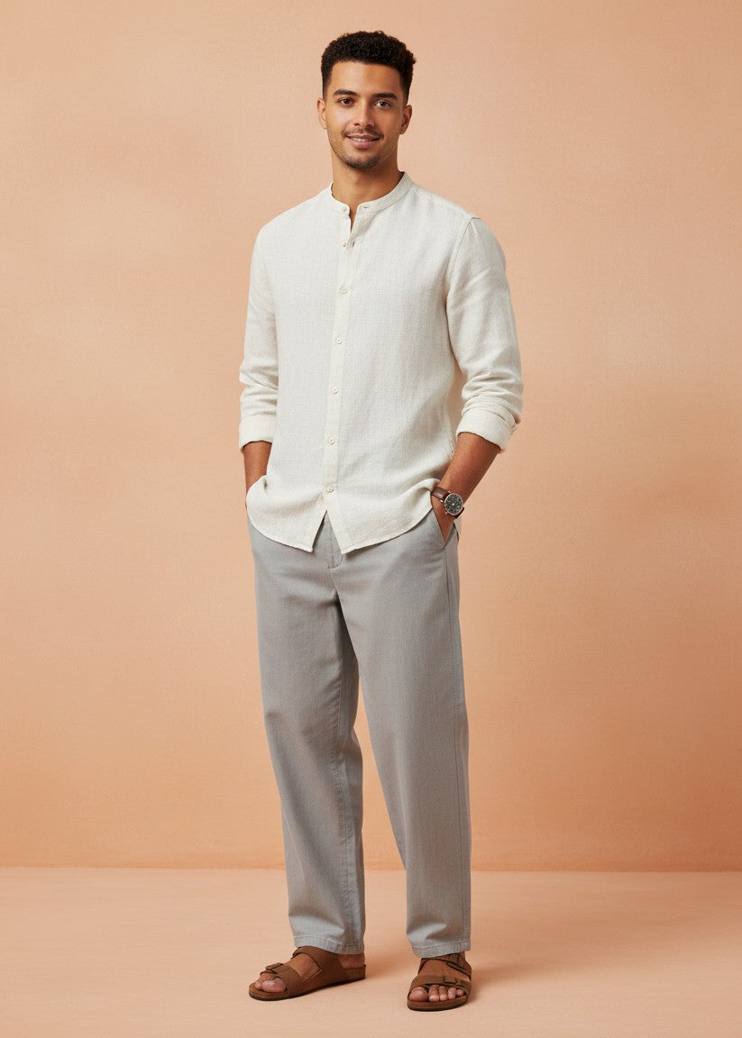 The Almalfi Breezeway Mandarin Shirt