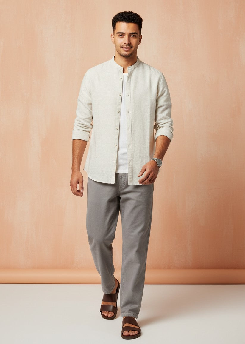 The Almalfi Breezeway Mandarin Shirt