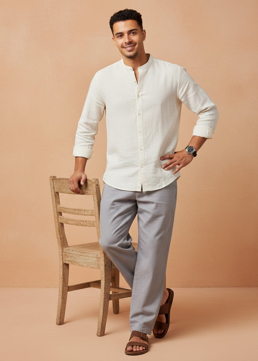 The Almalfi Breezeway Mandarin Shirt